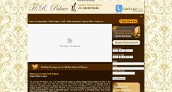 Desktop Screenshot of hotelhrpalace.in
