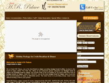 Tablet Screenshot of hotelhrpalace.in